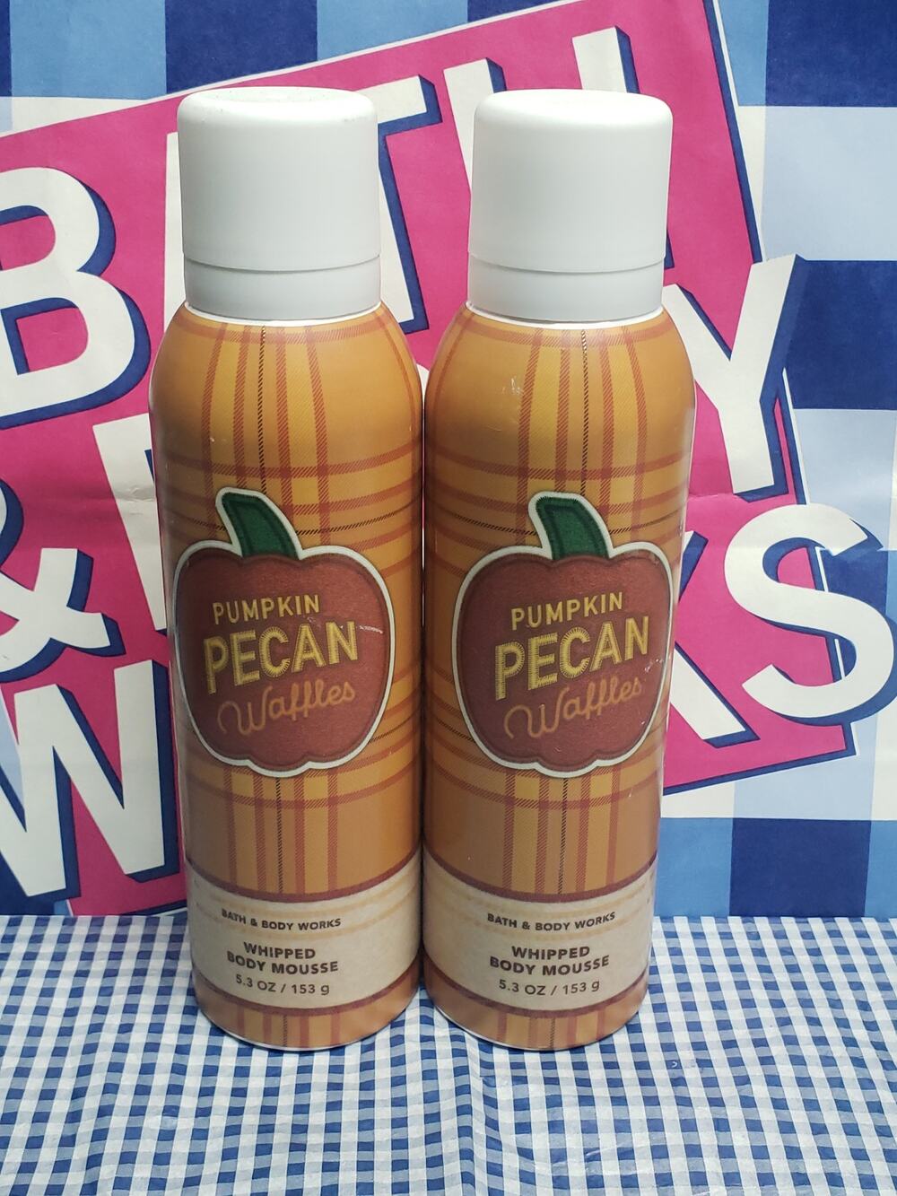BBW Pumpkin Pecan Waffles Whipped Body Mousse 5.3 oz | Set of 2